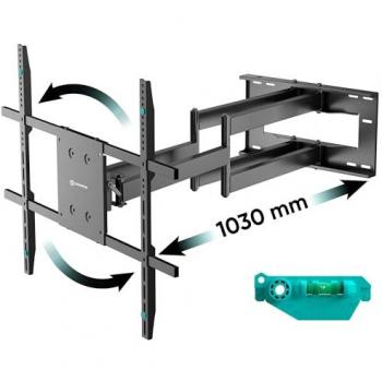 Soporte de Pared para TV Onkron M8L-B 42-110 Extensible hasta 1m, Carga Máxima 100 Kg, VESA 800x600, Inclinable y Giratorio, Negro
