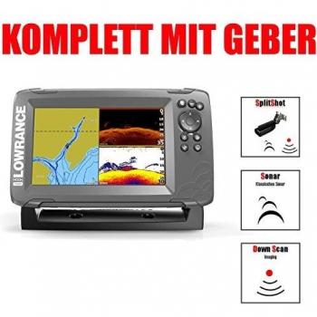 Lowrance 000-14023-001 Hook2 Splitshot HID - Localizador de Peces y Cartas, 7 Pulgadas, Color Negro