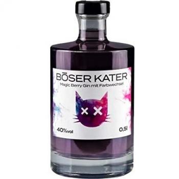 Ginebra Mágica de Berries Böser Kater con Cambio de Color 40% Vol. 0,5l