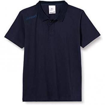 uhlsport Essential Polo Shirt Camiseta De Entrenamiento, Hombre, Azul Marino, 140