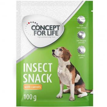 Concept for Life Insect Snack Carrot Flavor Dog Treats - Bulk Pack - 3 x 100 g