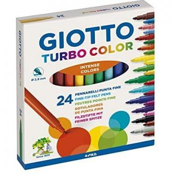 Giotto Turbo Color Rotuladores, Estuche 24 unidades