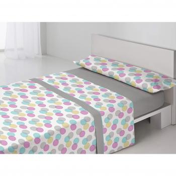 Antonella - Juego sábanas térmicas Carmen. Cama 90 cm. Gris