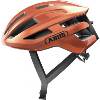 Abus PowerDome Orange Bicycle Helmet M (Goldfish Color, Size 54-58cm)