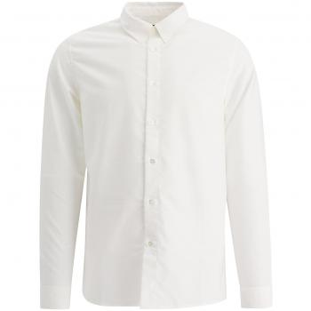 A.P.C. Men's Greg Shirt in White, Size Large, COECK Color H12499AAB
