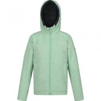 Regatta Kids Insulated Reversible Water-Repellent Jacket - Quiet Green/Darkest Spruce, Size 11-12 Years