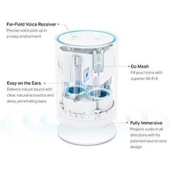 TP-Link Deco Voice X20 AX1800 Whole Home Mesh Wi-Fi 6 System with Alexa Built-In, Dual-Band Wi-Fi, Gigabit Ports, Coverage up to 4000 ft2 ,1.5 GHz Quad-Core CPU, HomeShield Security, Pack of 2