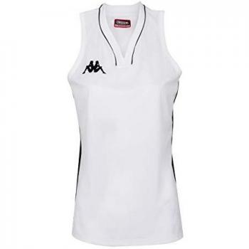 Kappa Caira Camiseta Baloncesto, Mujer, Blanco, 2XL