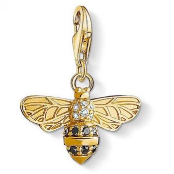 Thomas Sabo Women Charm Pendant Bee Charm Club 925 Sterling Silver 1449-414-39