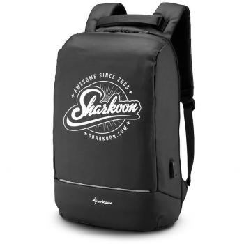 Mochila para portátil Sharkoon Backpack - Negro