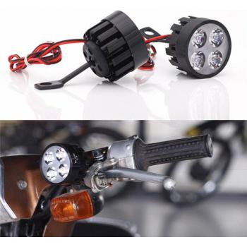 Faro Delantero LED de 12W para Bicicleta Eléctrica, Luz Antiniebla de 10V-85V, 1 Unidad