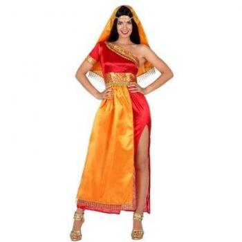 Atosa disfraz hindu mujer adulto naranja M