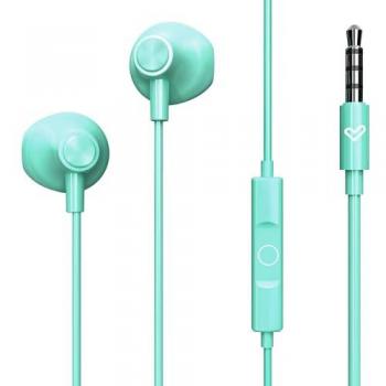 Auriculares con Cable Energy Sistem EasyPods Menta - Micrófono, Asistente de Voz, Controlador de Reproducción, Comfi-fit