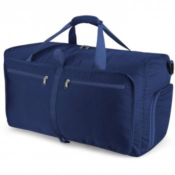Orangeck Plegable Ligera Bolsa de Viaje 60L, Agua Resistente Bolsas para Deportes Gimnasio Multiusos Grande Bolsos de Equipaje de Mano Weekender Empacable Bolsa para Hombres y Mujeres