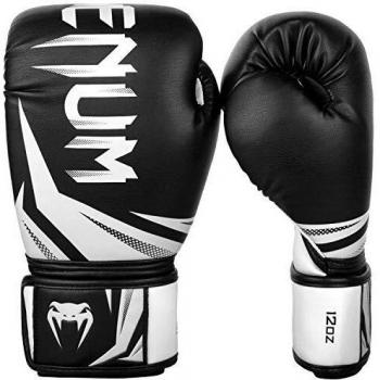 Venum Challenger 3.0 Guantes de Boxeo, Unisex Adulto, Negro/Blanco, 16 Oz