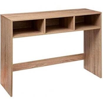 Consola de salón 5 Five 3 módulos madera 75x102x32,8 cm en efecto roble natural con 3 compartimentos