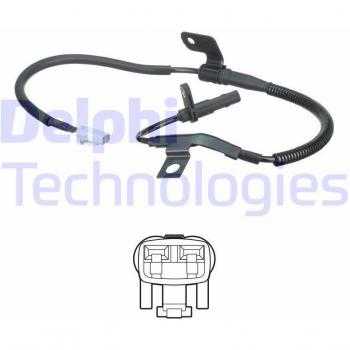 Sensor ABS DELPHI SS20621 - Sensor de revoluciones de la rueda, compatible con vehículos para el sistema de frenos antibloqueo (ABS), alta precisión en la medición, fácil instalación, fabricado con materiales de calidad para
