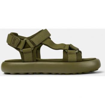 CAMPER Pelotas Flota Sandals for Men in Green, Size 45, Cotton Fabric