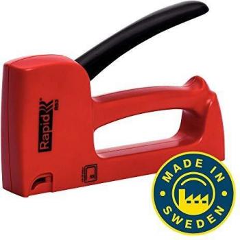 Rapid 20443802 R53 Ergonomic Staple Gun, Red/Black