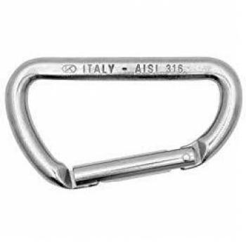 Desconocido Kong D Shape osquetón Recto Mosquetón, Adultos Unisex, INOX