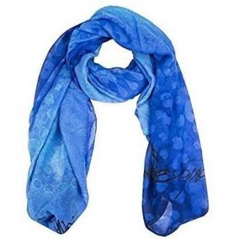 Pasmina foulard Desigual Rectangle Animal 71W9EJ35010U blu royal UNI