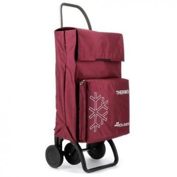 Carro de Compra Rolser Termo Fresh MF 4 Ruedas Fijo Aluminio en Color Burdeos