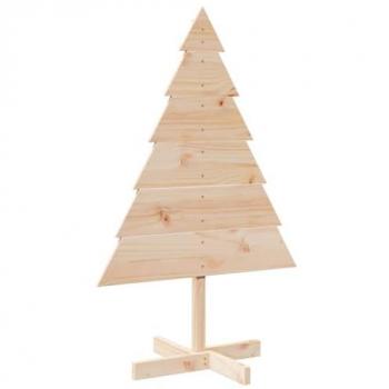 Árbol de Navidad de Adorno Madera Maciza 110 cm