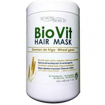 Mascarilla capilar BIOVIT Germen de trigo nutritiva cabellos secos sin parabenos ni siliconas 1000ml sesioMWorld®