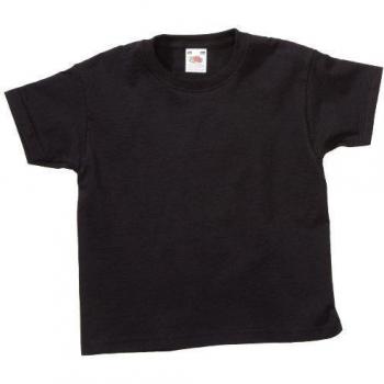 Fruit of the Loom -Camiseta Niños, Schwarz