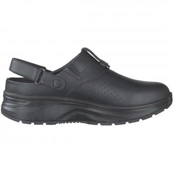 Comfortable Leather Clogs for Women - Joya IQ SR Black