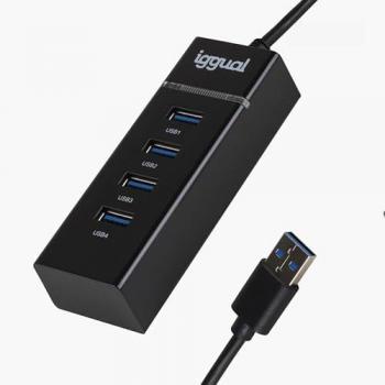 Hub USB-A 3.0 de 4 Puertos HUB-A-4p con velocidad de transferencia de hasta 5 Gbit/s