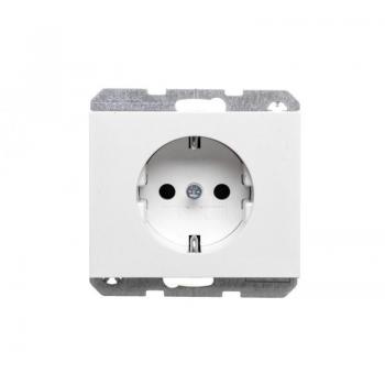Berker K.1 Polar White Glossy Schuko Socket Outlet 47157009