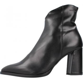 Botín Wonders Nara M-5403 en Piel Lisa Auténtica con Cierre con Cremallera - Botines de Mujer WONDERS M-5403 BLACK NEGRO