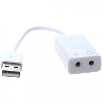 TOOGOO (R) USB2.0 2.1 Canal Virtual efecto 7.1 Audio Tarjeta de sonido adaptador 3D