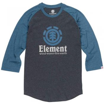 Element Vertical Raglan Camiseta, Hombre, Charcoal Heathe, X-Large