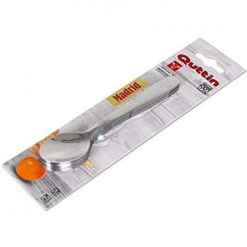 Quttin Set 6 Cucharas Te Madrid, 18/8 Stainless Steel, Multicolor