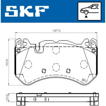 Pastillas de freno SKF VKBP 80643 E