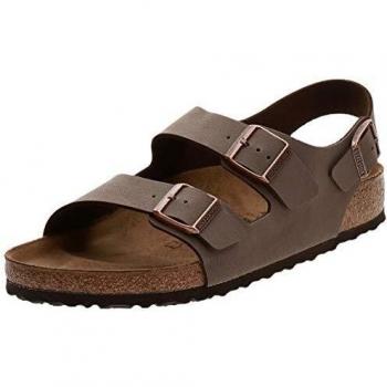 Sandalia Plana Birkenstock Milano Bfbc Mocha 44 Cuero
