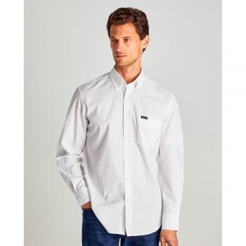 Façonnable - Camisa de hombre classic fit lisa de popelin