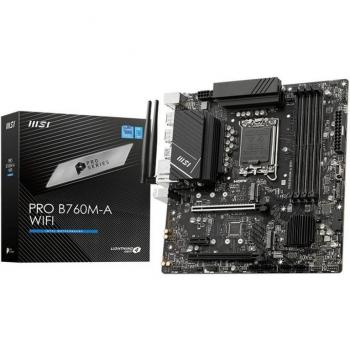 MSI PRO B760M-A WIFI Intel LGA1700 DDR5 Micro-ATX Motherboard