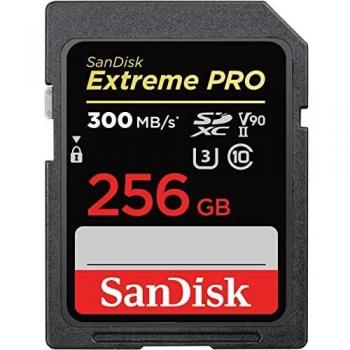 SanDisk Tarjeta de Memoria Micro SDXC Extreme Pro Extended 256GB, UHS-II, Class 10, V90, U3, velocidad de hasta 300MB/s