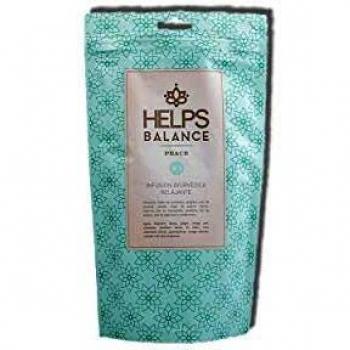 HELPS INFUSIONES - Infusión Relajante Ayurvédica Con Espino Blanco, Hipérico, Manzanilla, Azahar Y Pasiflora. Té Relax. Helps Peace. Bolsa Granel De 70 Gramos.