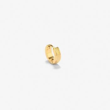 Pendientes de hombre P.perez de acero dorado Radiant