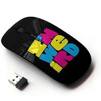 KOOLmouse [ Ratón óptico 2.4G inalámbrico ] [ IM Weird Weirdo Different Black Text ]