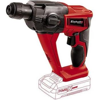 Einhell Taladro de impacto inalámbrico a batería - TE-HD 18 Li-Solo Power X Change - 1,2 J, mecanismo de impacto neumático, portabrocas SDS-plus, luz LED, suministrado sin batería ni cargador