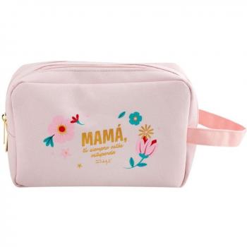 Neceser Mr. Wonderful con Frase para Mamá - Mamá, Tú Siempre Estás Estupenda - 16x23x4 cm
