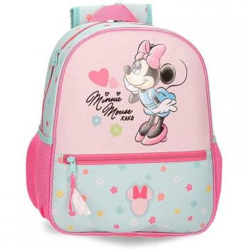 Mochila Escolar Minnie Mouse Imagine 33 cm con bolsillo frontal