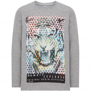 NAME IT - Camiseta de manga larga - Manga Larga - para niño Gris 14 años