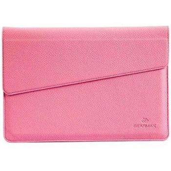 prstech® Leather Piel Laptop Notebook Sleeve case funda 15 inch 13 inch Pulgadas Funda Cover MacBook, Asus, Acer, HP, Sony, Dell, Lenovo rosa 15,6