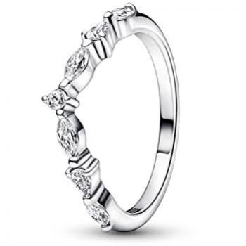 Anillo Timeless Deseo Alterno Brillante 192390C01 para Mujer en plata de ley